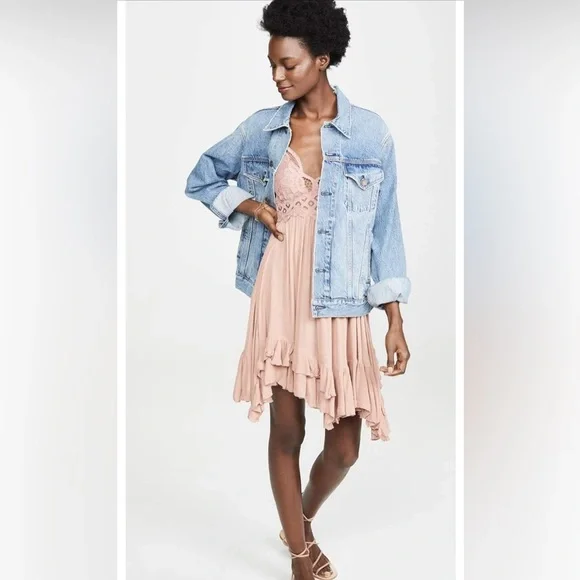 Free People Adella Lace Slip Dress - Picture 3 of 13